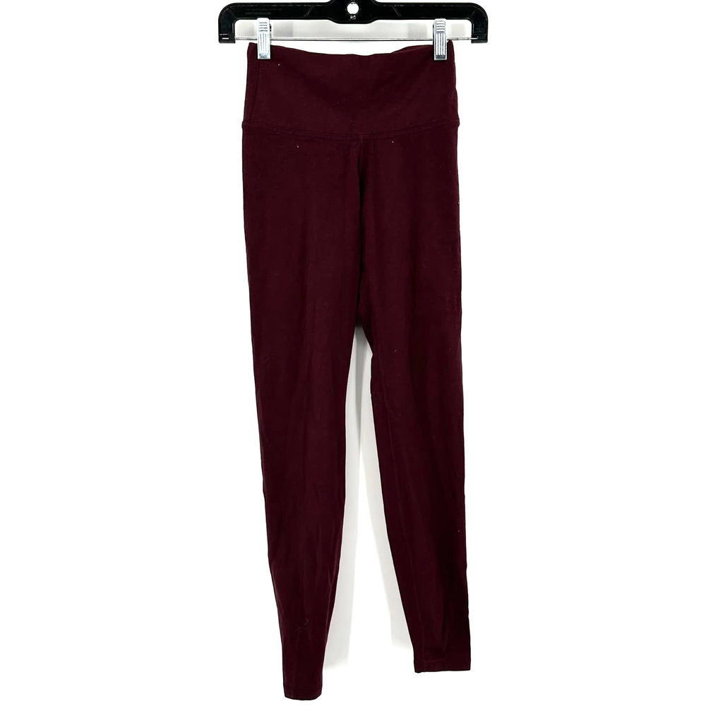 Old Navy Active size XS purple maroon burgundy full length‎ athletic leggings